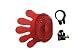 Fingerprint 3 Led Rear Bicycle Flash Light, 4L X 4W X 1.25T