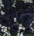 84 Silk Rose Flowers w/Raindrops - Wedding Flowers - Bridal/Floral - Navy Blue