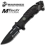MTECH OFFICIALLY LICENSED US MARINE CORPS RESCUE FOLDING KNIFE