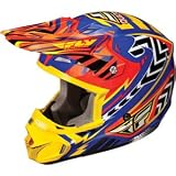 2012 FLY KINETIC PRO HELMET - ANDREW SHORT - BLUE/YELLOW/ORANGE - SMALL --73-3488S