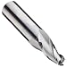 Niagara Cutter TCA330 Carbide End Mill, Uncoated (Bright), 3 Flutes, 7 Degree Taper End