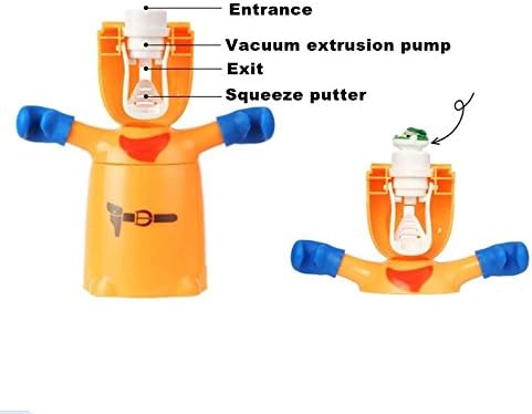 Nichome® Novel Amazing Birthday's Gifts Love's Warriors Toothbrush Holders,automatic Toothpaste Dispenser and Brushing Cup Set (Orange)