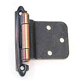Reverse Bevel Hinge - Antique Copper Self Closing, Face Mount, Reverse Bevel Hinge