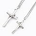 SHINYSO Stainless Steel Silver Lingering Love Women's & Men's Fashion Couple Cross Pendant Necklace
