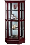 Hexagonal-look Floor Curio Cabinet