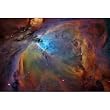 Orion Nebula (Colorful) Art Poster Print - 17x11