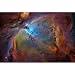 Orion Nebula (Colorful) Art Poster Print - 17x11