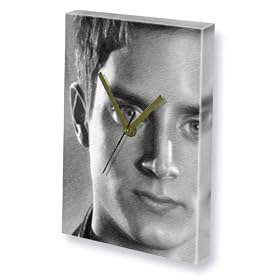ELIJAH WOOD - Canvas Clock (A4 - Signed by the Artist) #js002