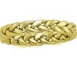 14K Yellow Gold Handwoven Wedding Band For Men and Women - Size 9.5