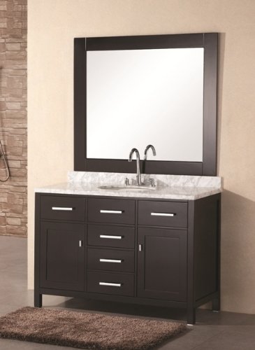 Design Element London 48inch Espresso Finish Single bathroom vanity