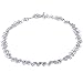 Sterling Silver Ringlet Anklet - 10 Inches