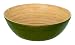 Simply Bamboo Matte Green Serving Bowl 14-in.