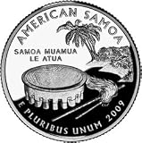 2009 P & D Mint P American Samoa Territories Quarters Set 2 Uncirculated Coins