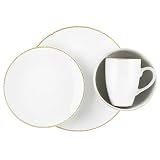 Dansk Bianco White 16-Piece Dinnerware Set, Service for 4