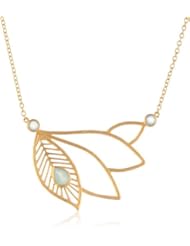 Satya Jewelry "Peacock" Plumage Necklace, 16"