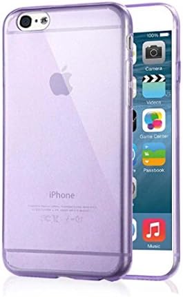 BOYIN IPhone 6(4.7 inches)case,Thin(0.3mm) and transparent TPU protection shell, Scratch-Resistant Clear Slim Fit Cover with Shock Absorbent TPU Hybri Bumper Protection (Purple)