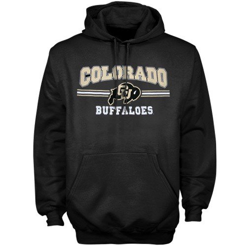 Buy Colorado Buffaloes Black Midfield Hoody Sweatshirt by Football Fanatics