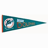 BSS - Miami Dolphins NFL Throwback" Pennant (13"x32")"