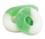 Albanese Apple Green-White, Gummi Rings, 4.5-Pound Bags (Pack of 2)