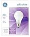 Ge Soft White Light Bulbs 25 W 210 Lumens A19 Med Base 4-1/4 In. Pack / 2