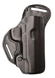 BLACKHAWK! Leather Check-Six Black Holster, Size 08, Left Hand