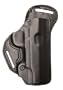 BLACKHAWK! Leather Check-Six Black Holster, Size 18, Left Hand