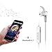 Beatit ® G18 In-ear Wireless Bluetooth 4.1 Headset Hands-free Sports Music Neckband Earphone Earbuds Supports CSR DSP with Mic and Voice Prompt for Smart Phones with Bluetooth Function(White)