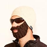 The Original Beard Beanie – Linen Grey with Coffee