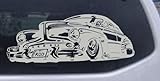 IMAGE OF Silver 36in X 14.0in -- Classic Ridge Runner Car Garage Decals Car Window Wall Laptop Decal Sticker