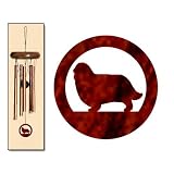 English Toy Spaniel Wind Chimes X-SMALL Bronze