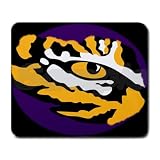 LSU Tigers Rectangular Mouse Pad - 9.25 x 7.75 Mouse Mat - Deluxe Mousepad