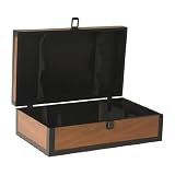 Wilco Imports Wooden Two Bottle Wine Box with a Glossy Brown Finish