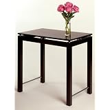 Contemporary Espresso Finish Breakfast Table by visiondecor Furniture