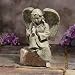Garden Angel with Bird Verdigris