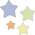 Cuttlebug 2"X2" Die Set-Stars
