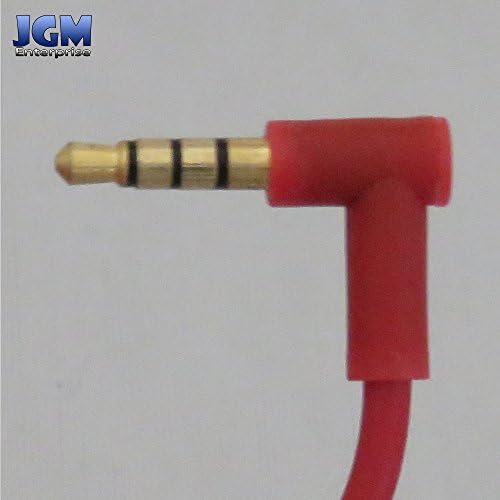 JGM Replacement RemoteTalk Cable Wire Cord For Beats By Dre Solo / Studio / Pro / Executive / Mixr Headphones - Red