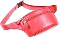 Lucrin - red leather Belt bag