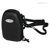 Photoprimus HS-2 noir - �tui rigide (y compris bandouli�re et boucle de ceinture) - Protection solide pour Panasonic Lumix DMC-TZ1 / TZ2 / TZ3 / TZ4 / TZ5 / TZ6 / TZ7 / TZ8 / TZ10 / FT1, Casio FC100, Fuji F200EXR, Samsung WB500, Sony Cybershot DSC-HX5V DSC-H70 DSC-WX7 DSC-HX7V DSC-HX9V Canon PowerShot SX22par Photoprimus