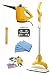 Haan Deluxe Total Home Steam Cleaning System Includes FS-20+ Steam Floor Sanitizer & HS-20 Lightweight Handheld Personal Home Steamer with 4 Microfiber Pads Sanitizing Tray For carpets and Short Handle Attachment