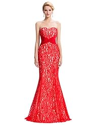 Strapless Open-Back Lace Ruched  Floor Length Satin Natural   Waistline Sweetheart  Ball Gown Evening Dress 