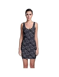 Stretchy Feathers General Print Polyester/Spandex Bodycon Dress 