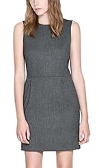 Short Round Neck Summer Sheath Sleeveless  Dress