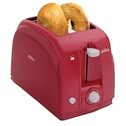 Sunbeam 3819 2-Slice Wide Slot Toaster, Red
