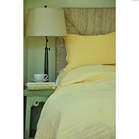 Pick Stitch Yellow Twin Quilt