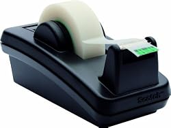 Scotch&reg; Designer Desk Tape Dispenser C-4210, Black