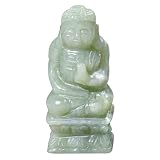 Hand-Carved Jade Buddha Meditation Figurine