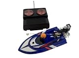Micro Remote Control RC Speedboat 1:64 Scale Blue 40Mhz