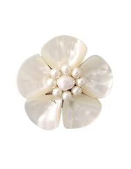 Exotic and Elegant Handmade Mother of Pearl Floral Organic Ring