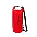 wasserdichter Seesack DRY BAG Tenere 15 Liter in der Farbe rot