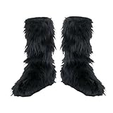 Fuzzy (Black) Child Boot Covers Child (One-Size)
